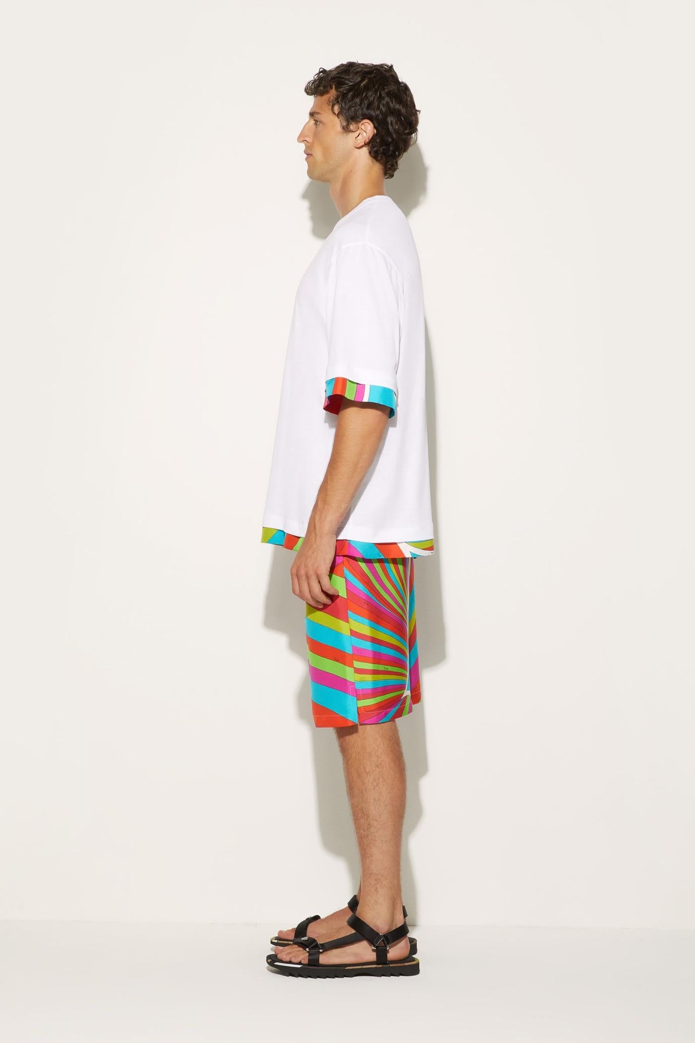 PUCCI Ready To Wear | Men Iride-Print Cotton T-Shirt