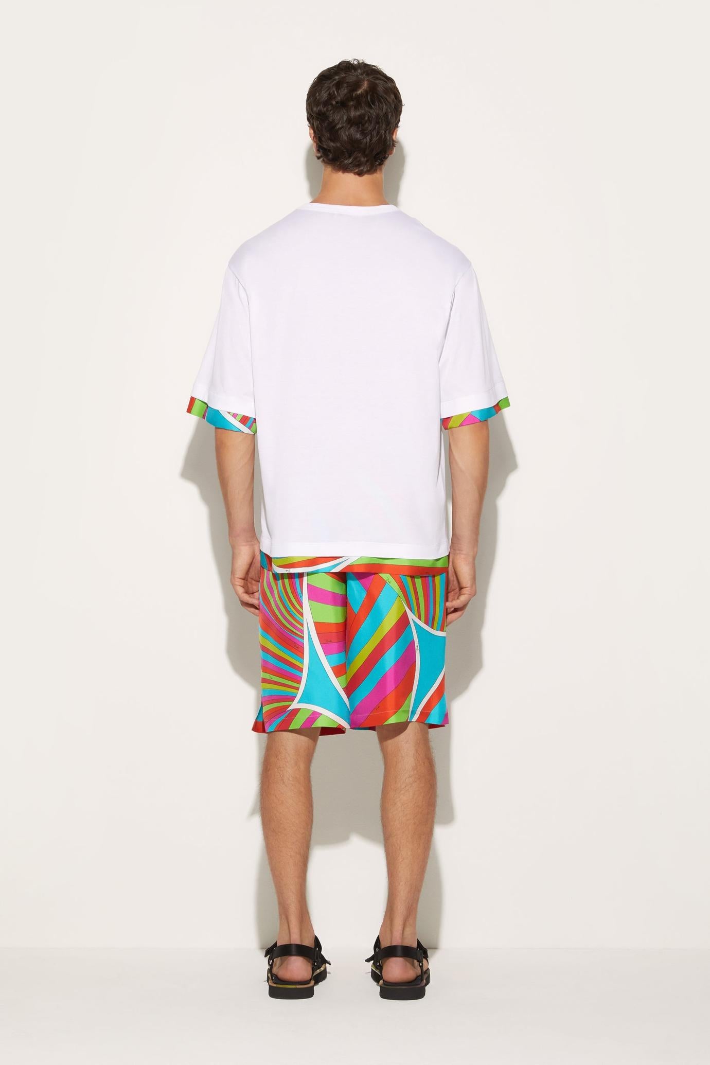 PUCCI Ready To Wear | Men Iride-Print Cotton T-Shirt