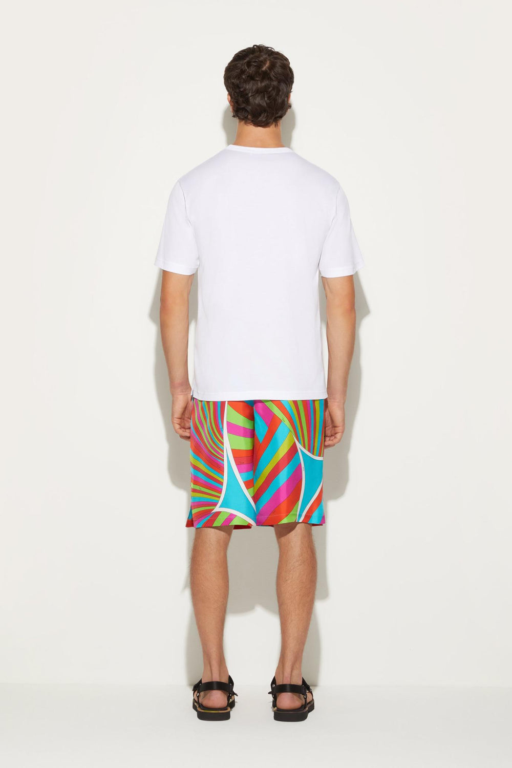 PUCCI Ready To Wear | Men Iride-Print Silk-Twill Shorts