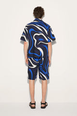 PUCCI Ready To Wear | Men Marmo-Print Cotton Shorts