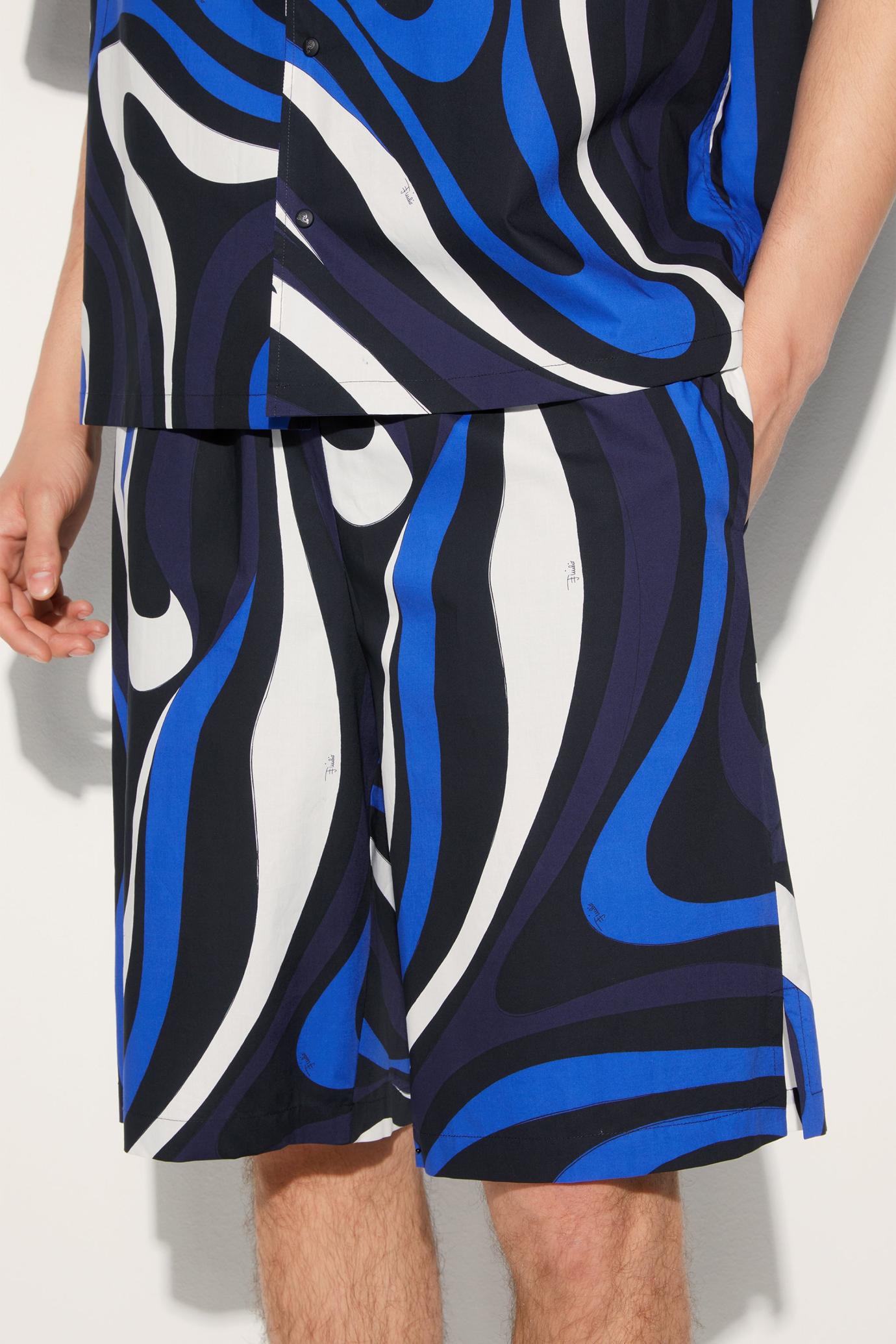 PUCCI Ready To Wear | Men Marmo-Print Cotton Shorts