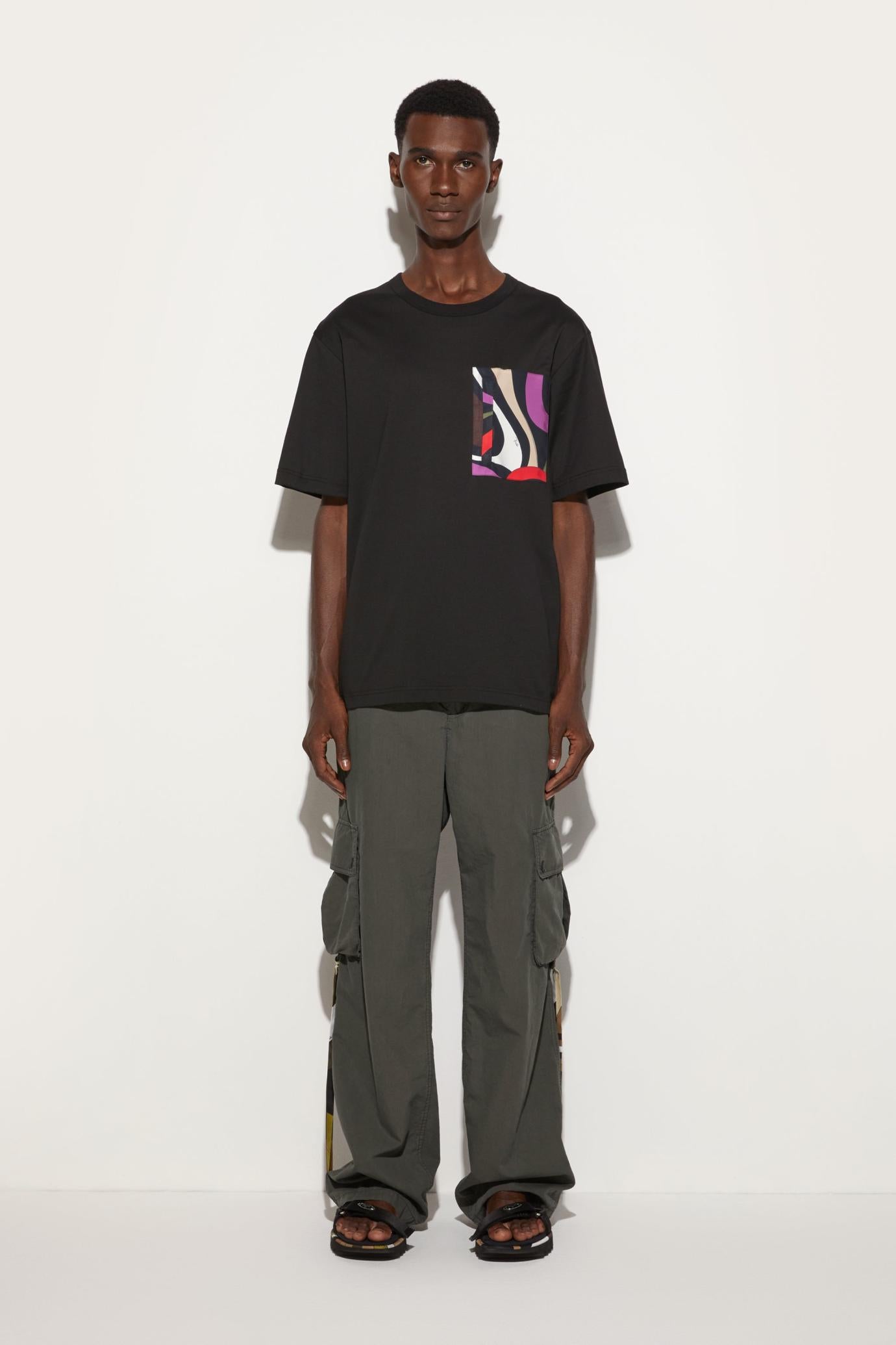 PUCCI Ready To Wear | Men Marmo-Print Cotton T-Shirt