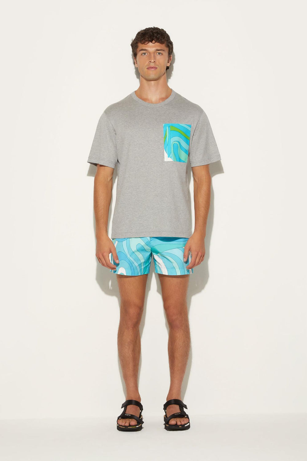 PUCCI Ready To Wear | Men Marmo-Print Cotton T-Shirt