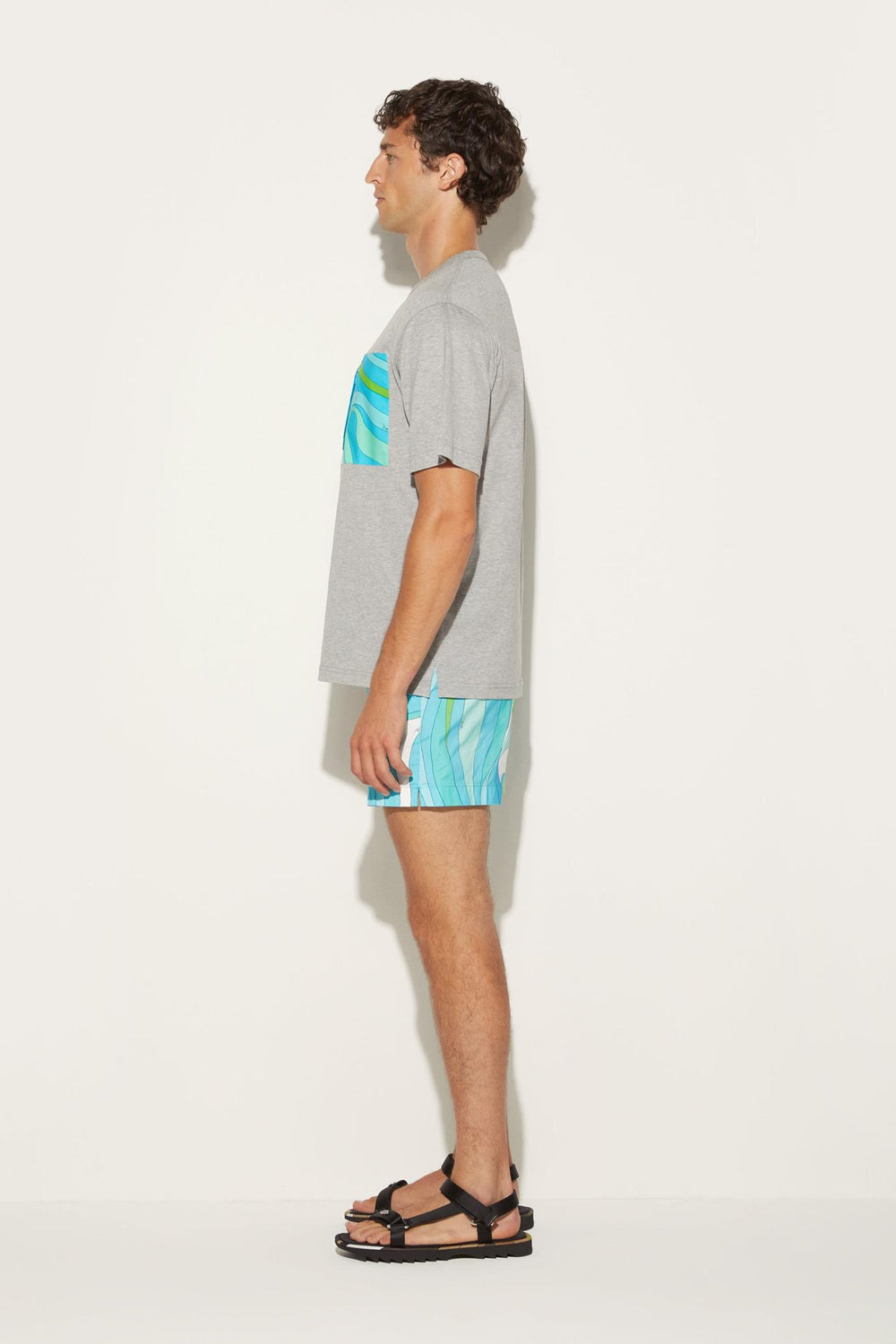 PUCCI Ready To Wear | Men Marmo-Print Cotton T-Shirt