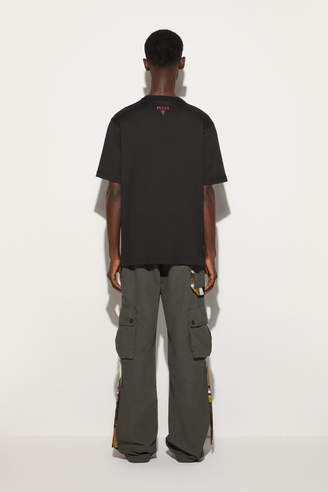 PUCCI Ready To Wear | Men Marmo-Print Cotton T-Shirt