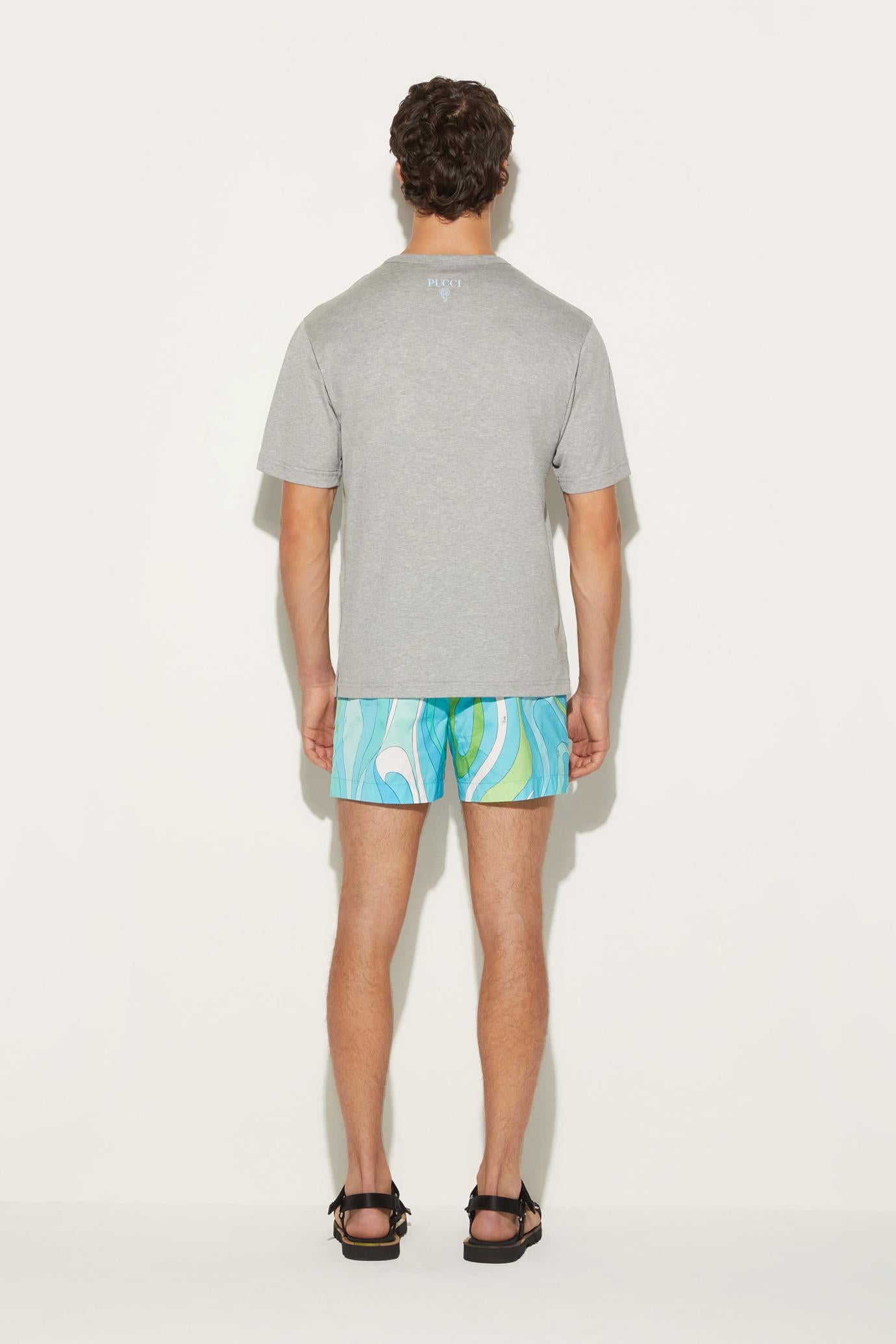 PUCCI Ready To Wear | Men Marmo-Print Cotton T-Shirt