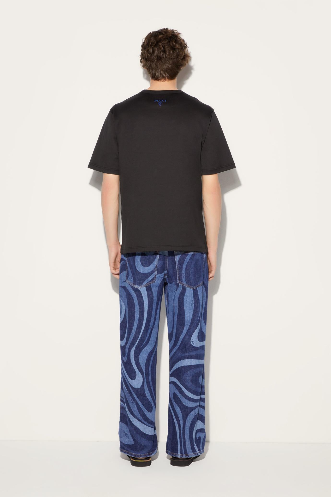 PUCCI Ready To Wear | Men Marmo-Print Cotton T-Shirt
