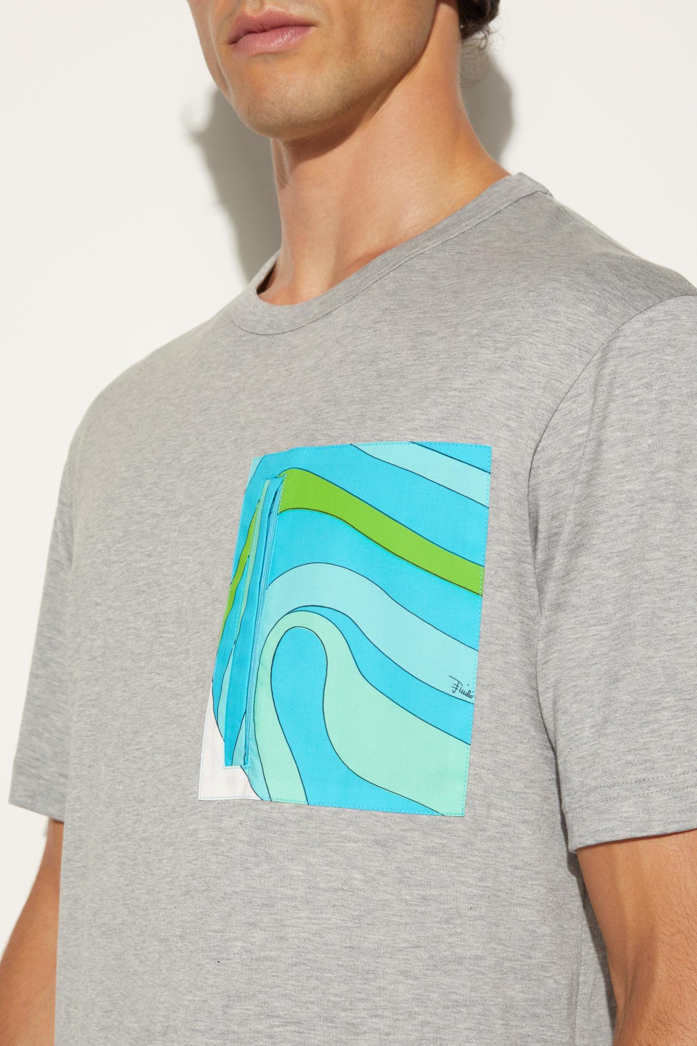 PUCCI Ready To Wear | Men Marmo-Print Cotton T-Shirt