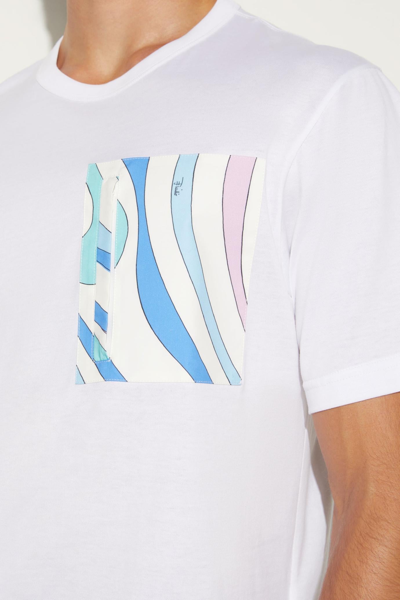 PUCCI Ready To Wear | Men Marmo-Print Cotton T-Shirt