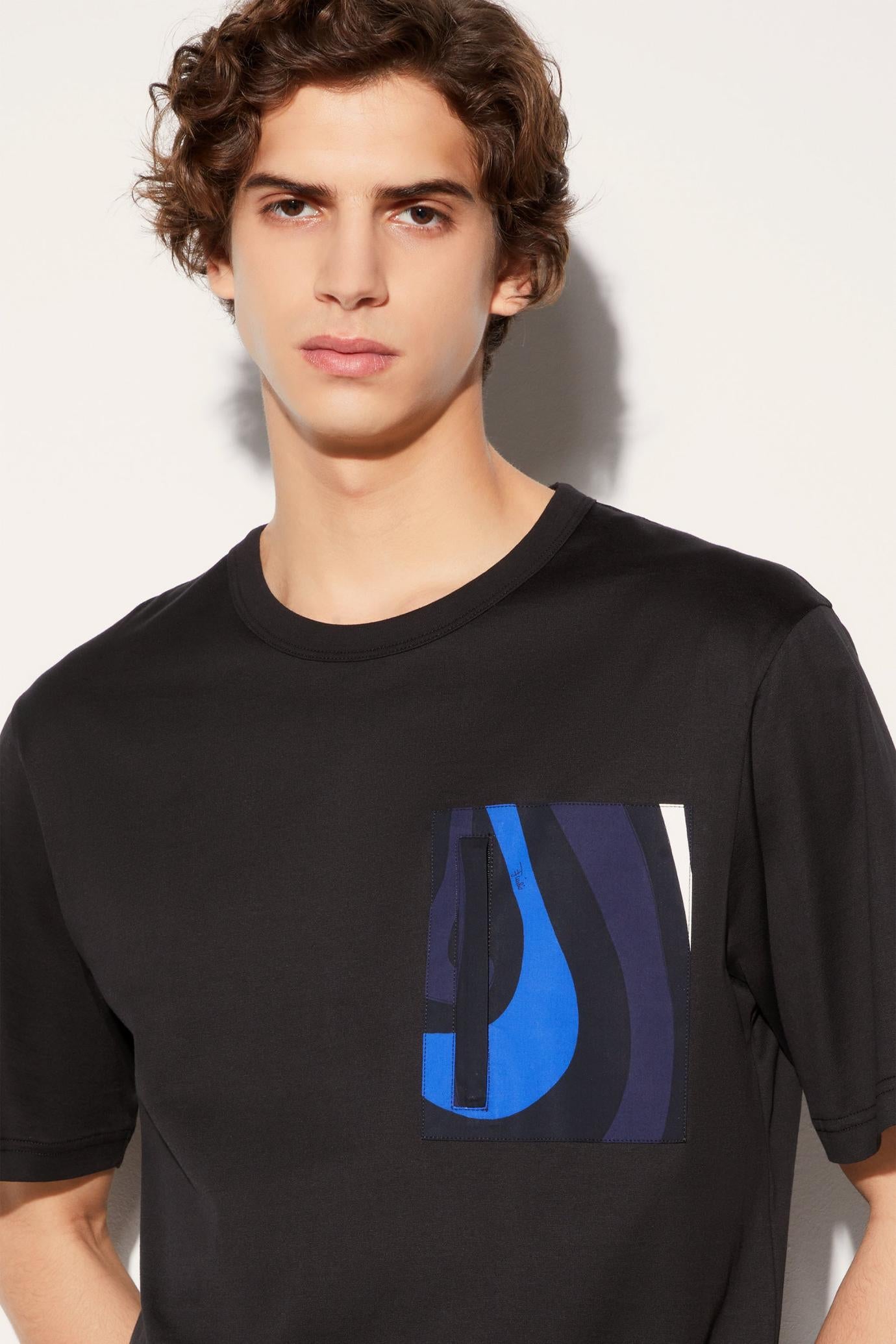 PUCCI Ready To Wear | Men Marmo-Print Cotton T-Shirt