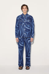 PUCCI Ready To Wear | Men Marmo-Print Denim Shirt