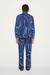 PUCCI Ready To Wear | Men Marmo-Print Denim Shirt