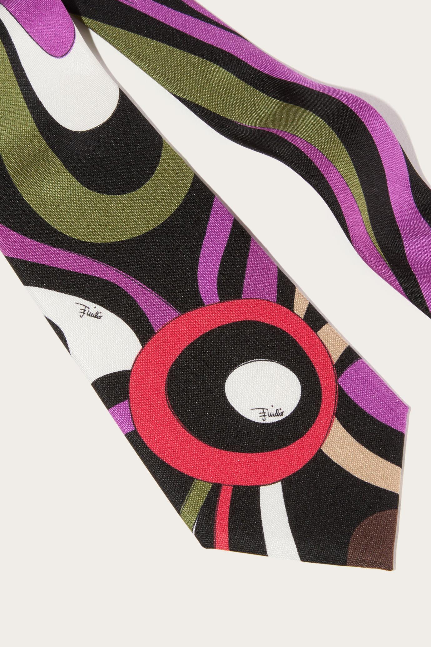 PUCCI Ready To Wear | Men Marmo-Print Silk-Twill Tie