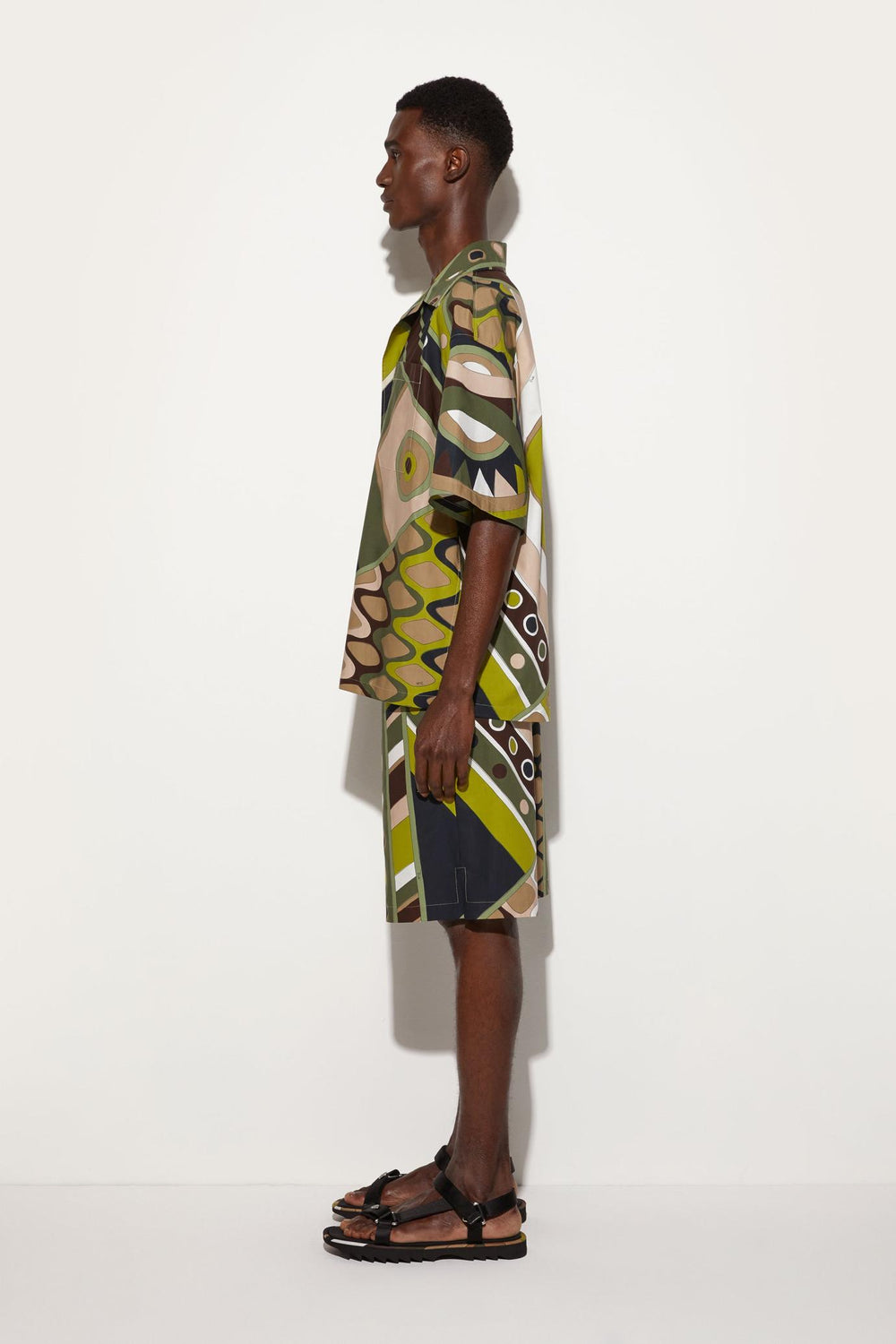 PUCCI Ready To Wear | Men Vivara-Print Cotton Bowling Shirt