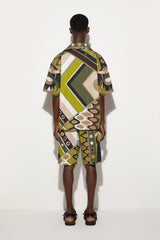 PUCCI Ready To Wear | Men Vivara-Print Cotton Bowling Shirt