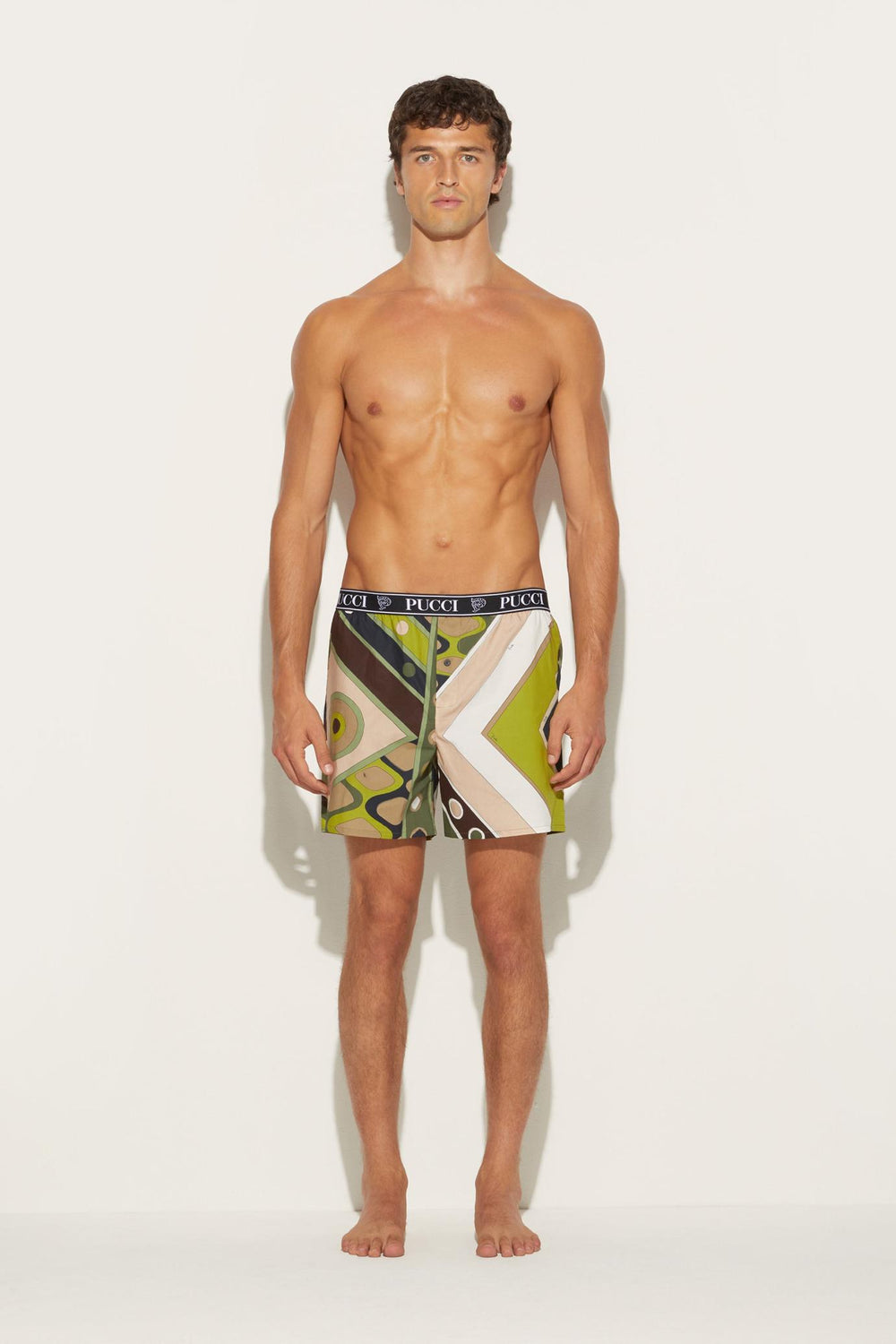 PUCCI Ready To Wear | Men Vivara-Print Cotton Boxer Shorts