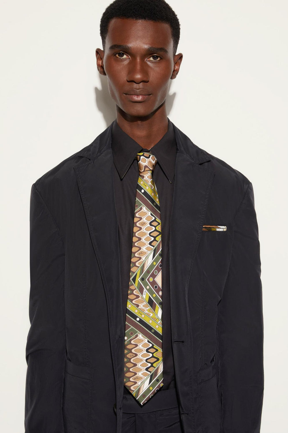 PUCCI Ready To Wear | Men Vivara-Print Silk-Twill Tie