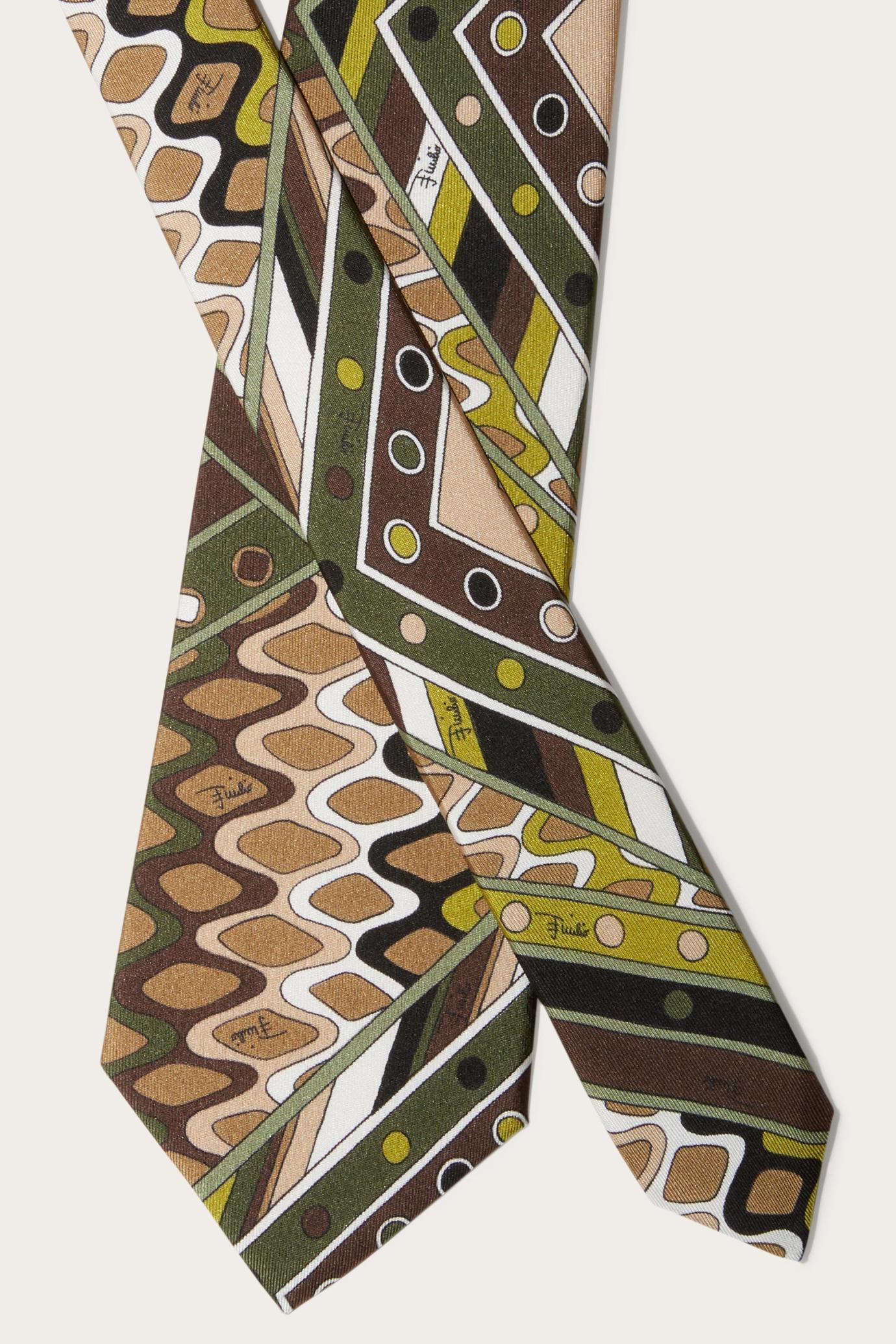 PUCCI Ready To Wear | Men Vivara-Print Silk-Twill Tie