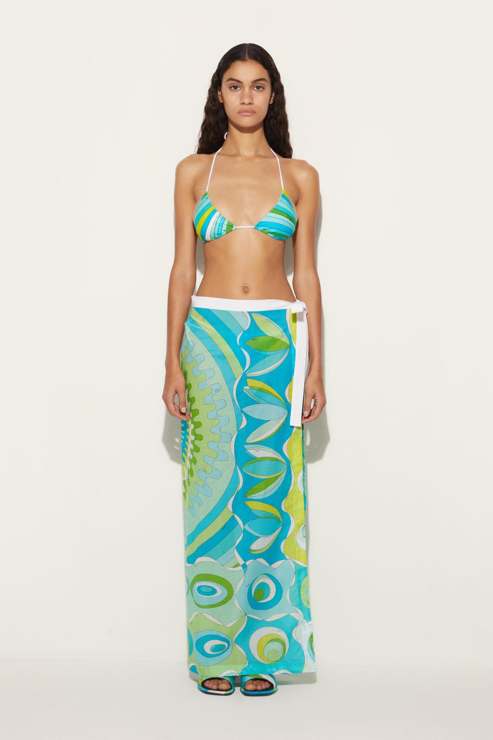 PUCCI Sarong | Women Bersaglio-Print Cotton Long Skirt