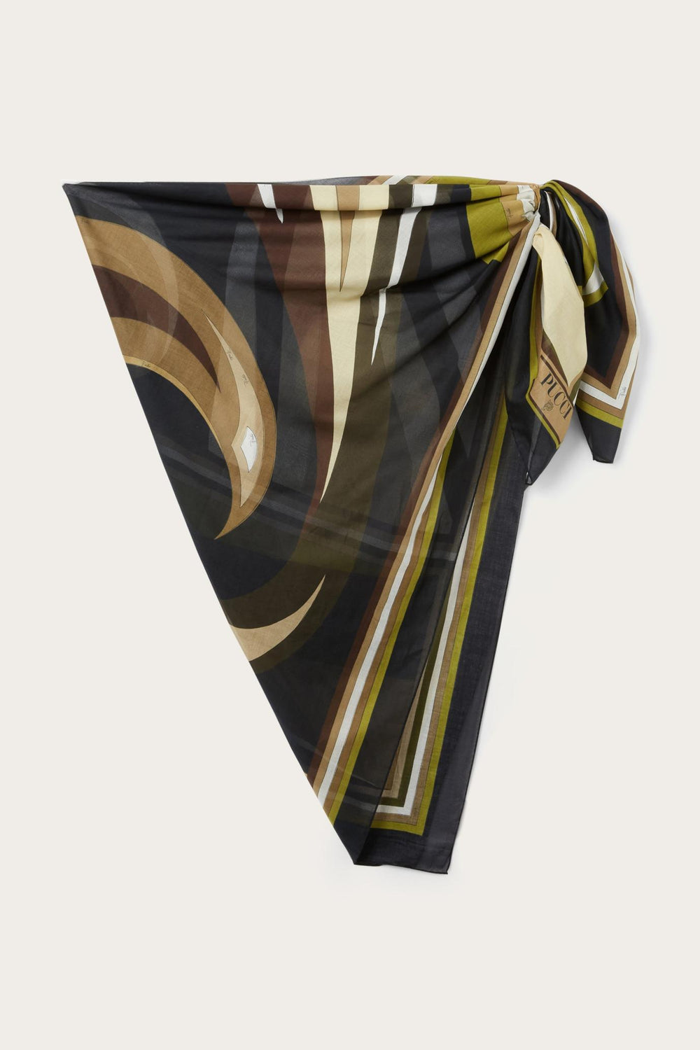 PUCCI Sarong | Women Cigni-Print Cotton Sarong
