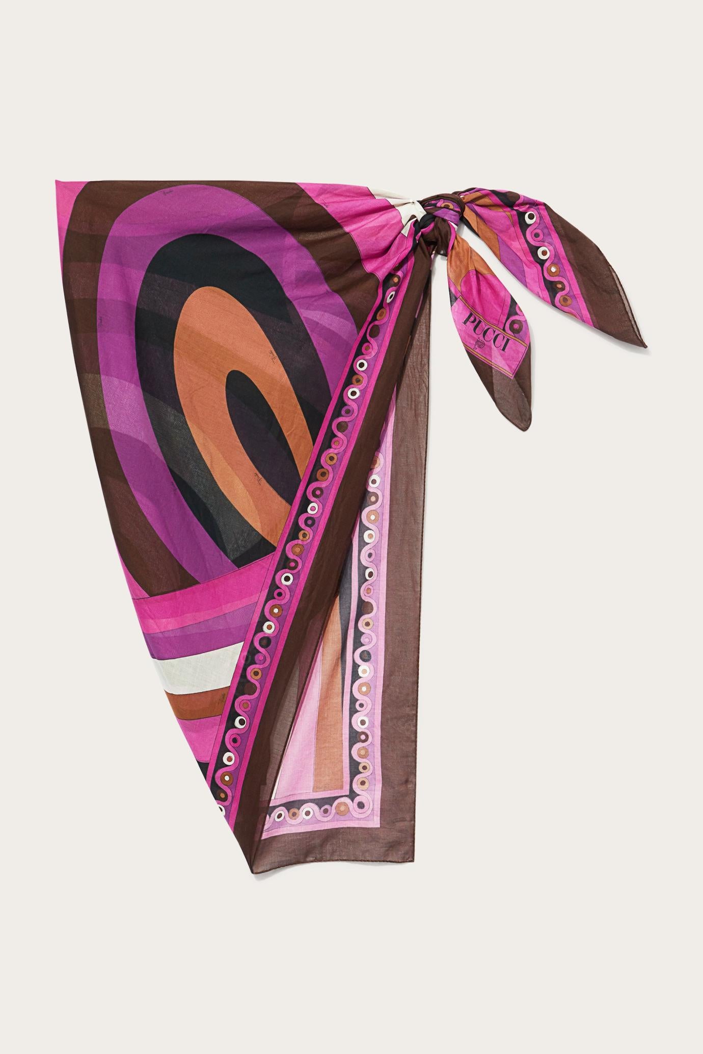PUCCI Sarong | Women Iride-Print Cotton Pareo