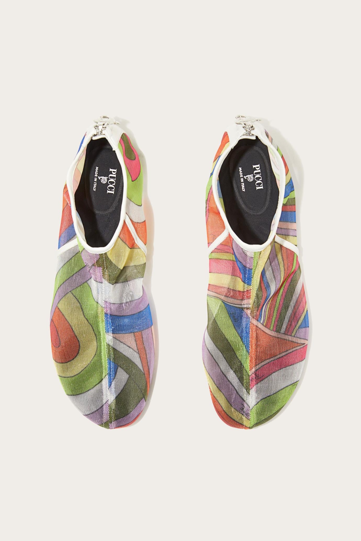 PUCCI Shoes | Women Iride-Print Mesh Flat Shoes