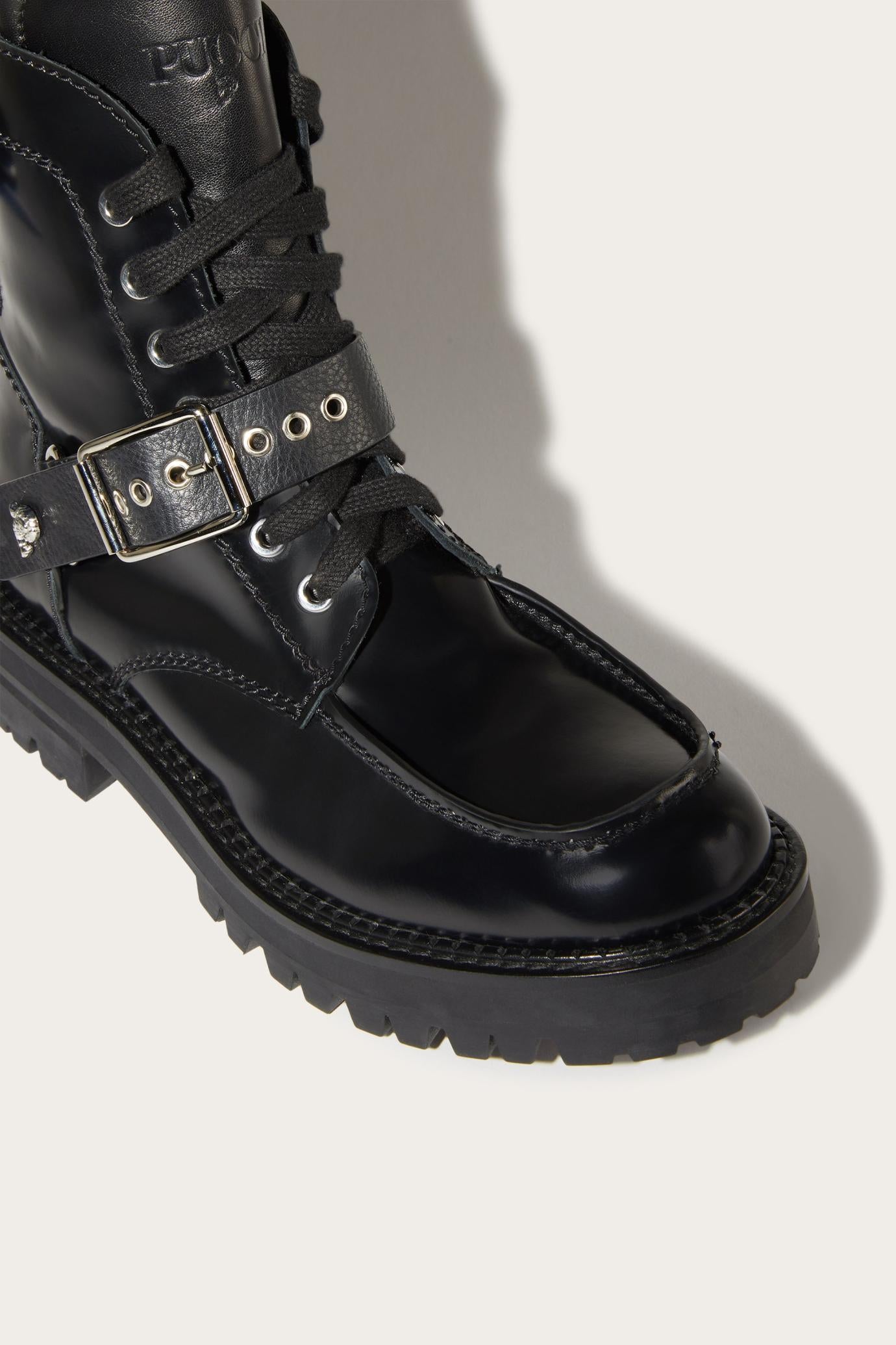 PUCCI Shoes | Women Marmo-Print Leather Boots