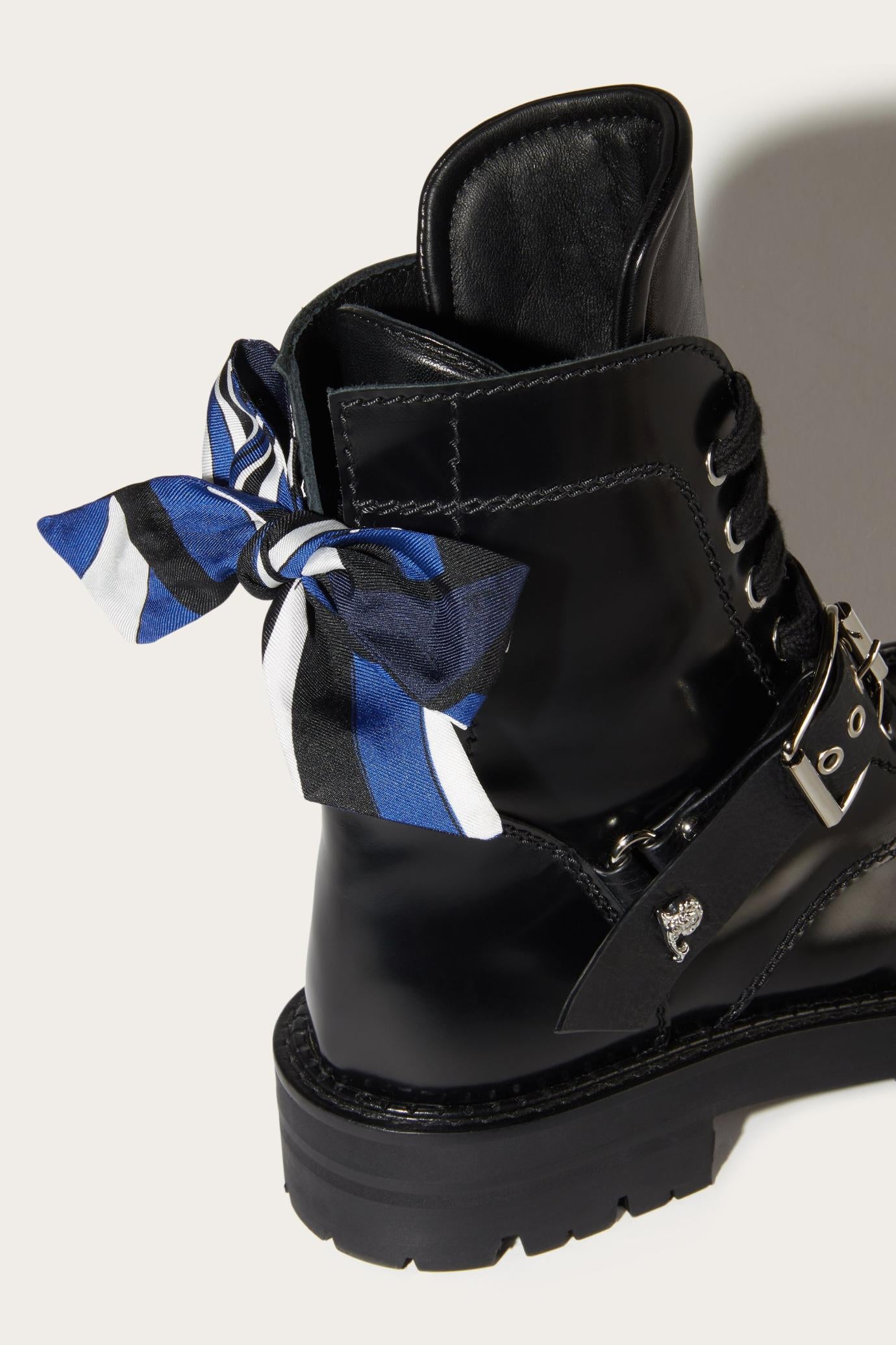 PUCCI Shoes | Women Marmo-Print Leather Boots