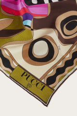 PUCCI Silks | Women Bersaglio-Print Large Silk-Twill Carré