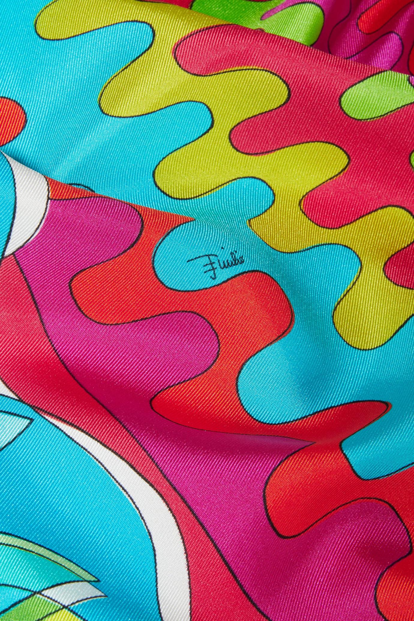 PUCCI Silks | Women Bersaglio-Print Large Silk-Twill Carré