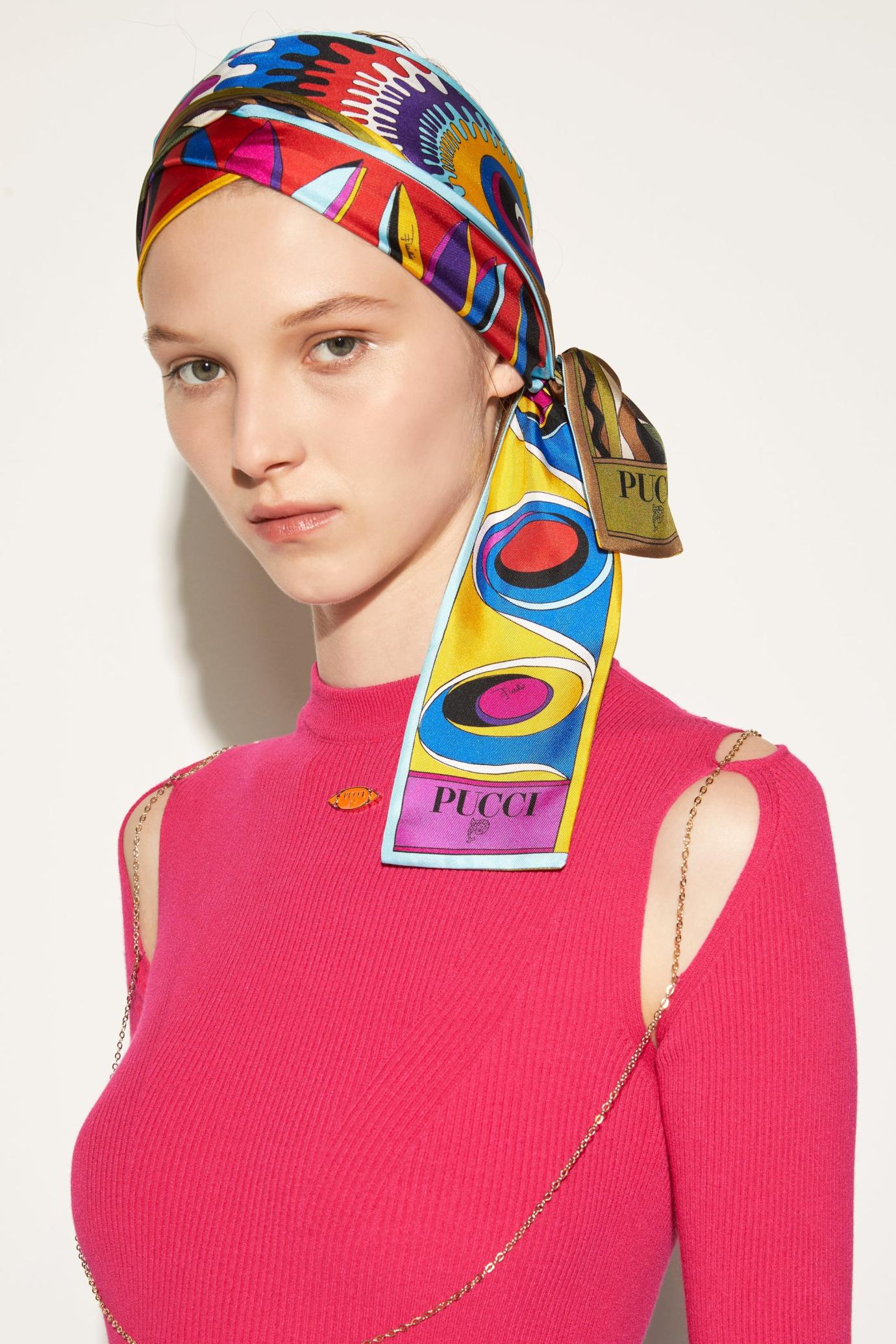PUCCI Silks | Women Bersaglio-Print Silk-Twill Scarf