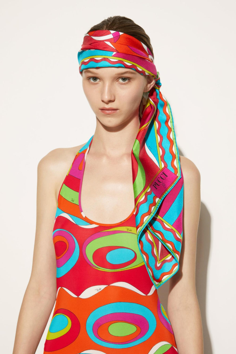 PUCCI Silks | Women Bersaglio-Print Silk-Twill Scarf