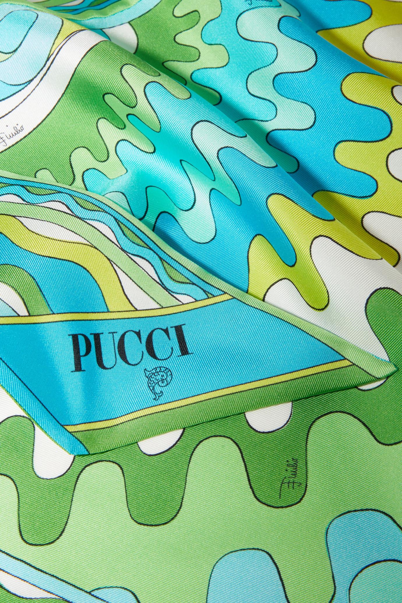 PUCCI Silks | Women Bersaglio-Print Silk-Twill Scarf