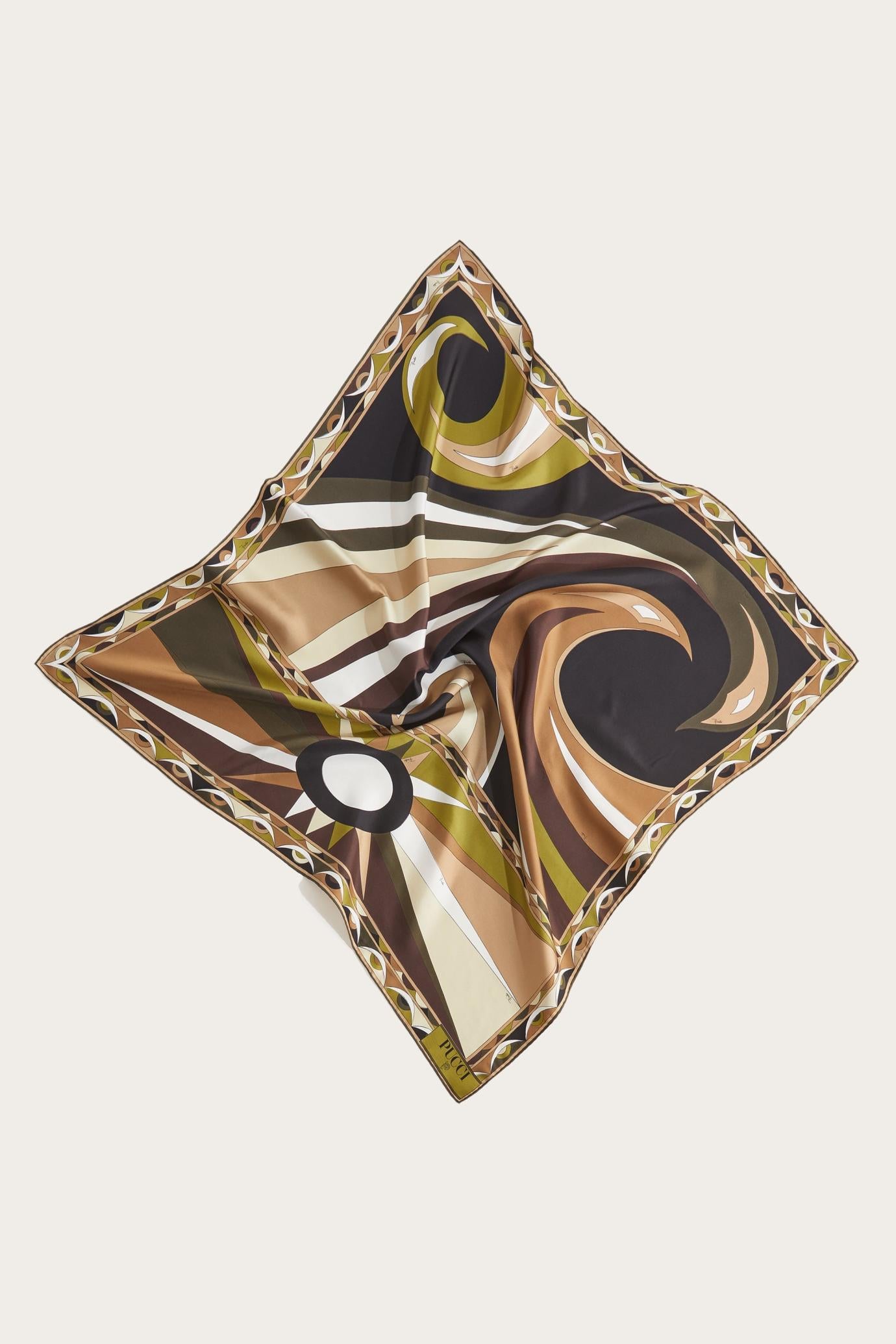 PUCCI Silks | Women Cigni-Print Large Silk-Twill Carré