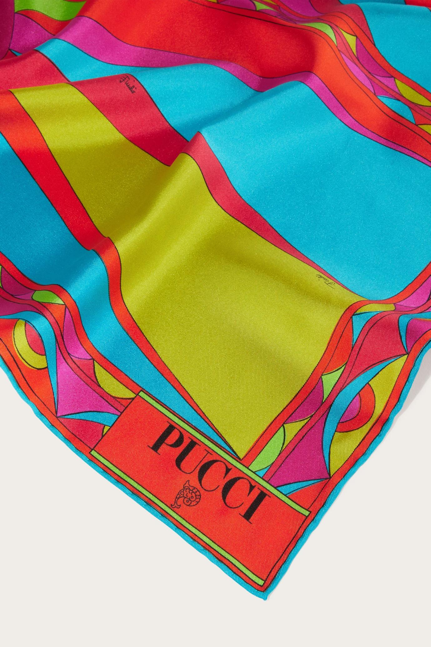 PUCCI Silks | Women Cigni-Print Large Silk-Twill Carré
