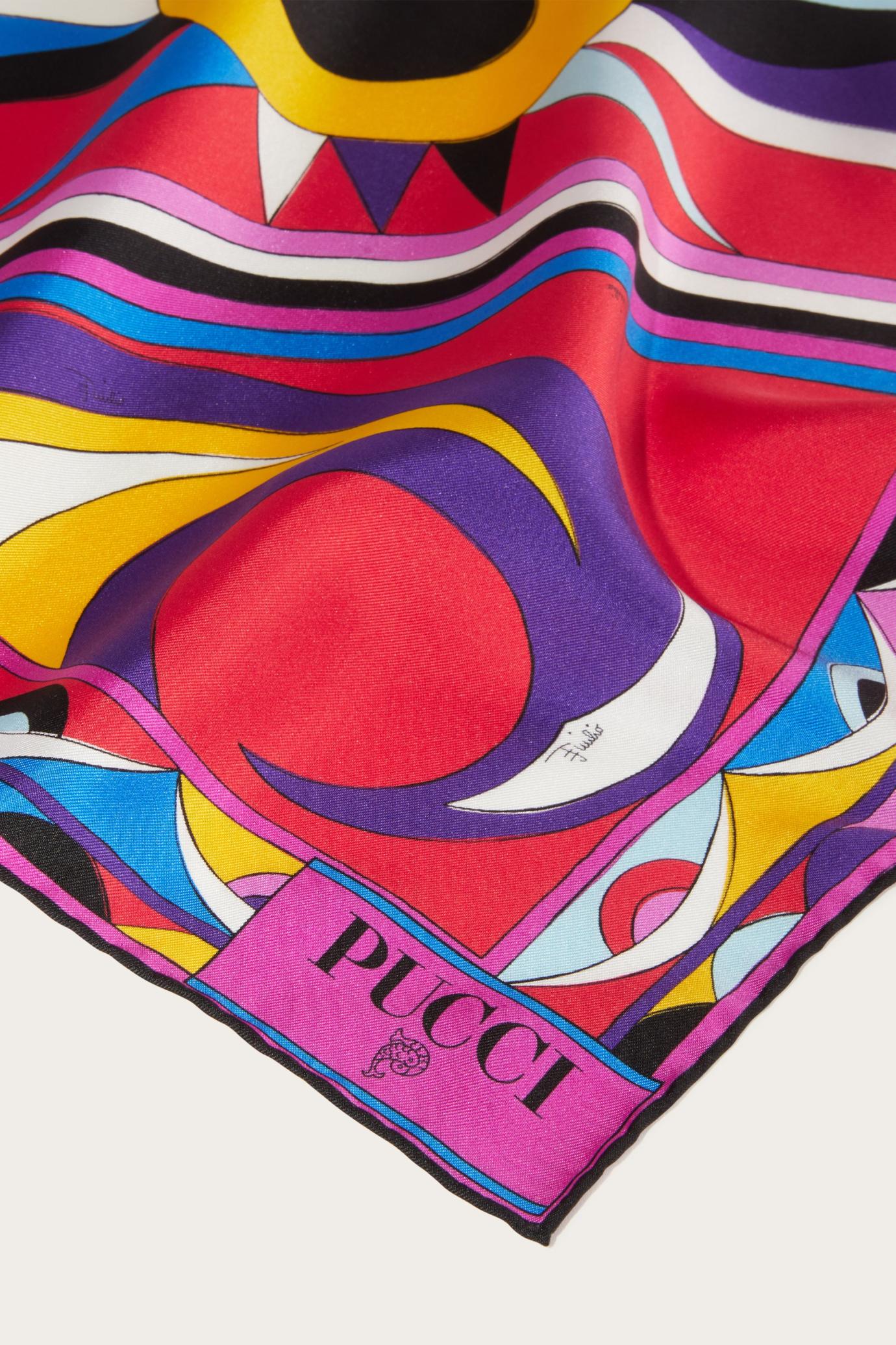PUCCI Silks | Women Cigni-Print Small Silk-Twill Carré