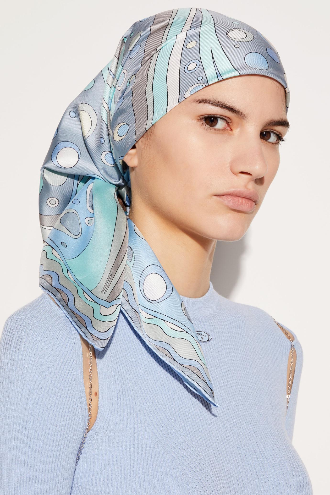 PUCCI Silks | Women Fontane-Print Large Silk-Twill Carré