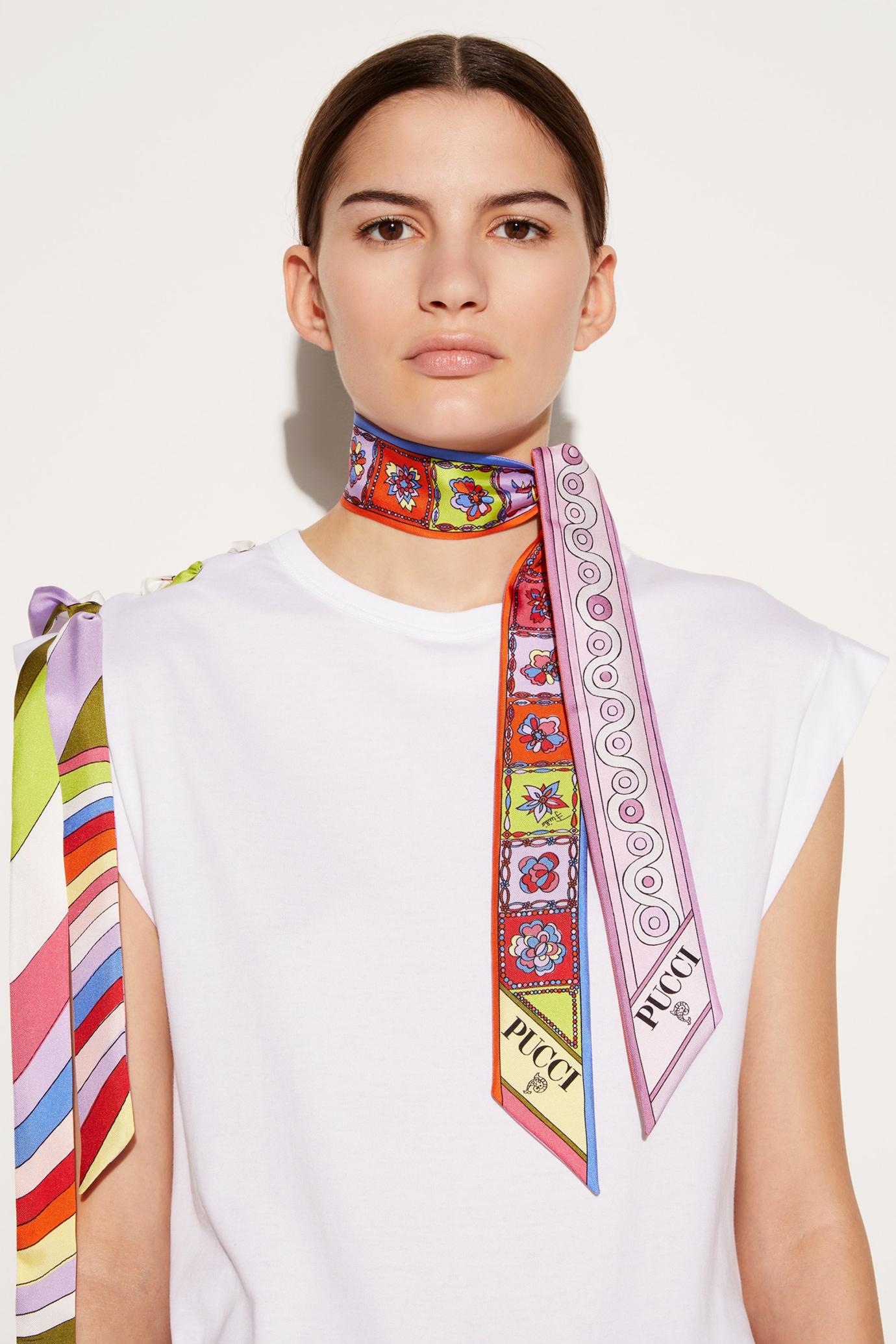 PUCCI Silks | Women Iride And Festa-Print Silk-Twill Scarf