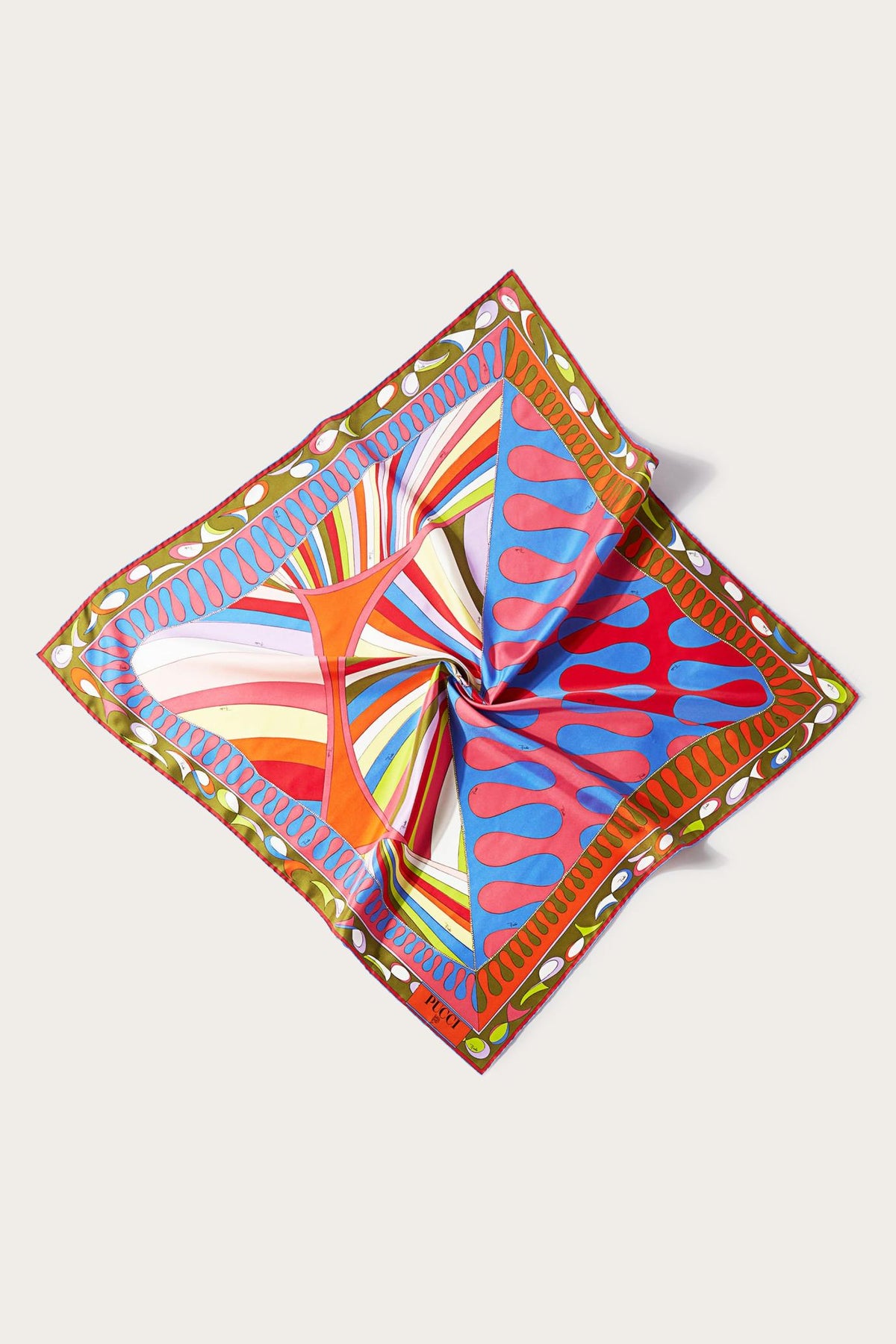 PUCCI Silks | Women Iride And Leocorno-Print Large Silk-Twill Carré