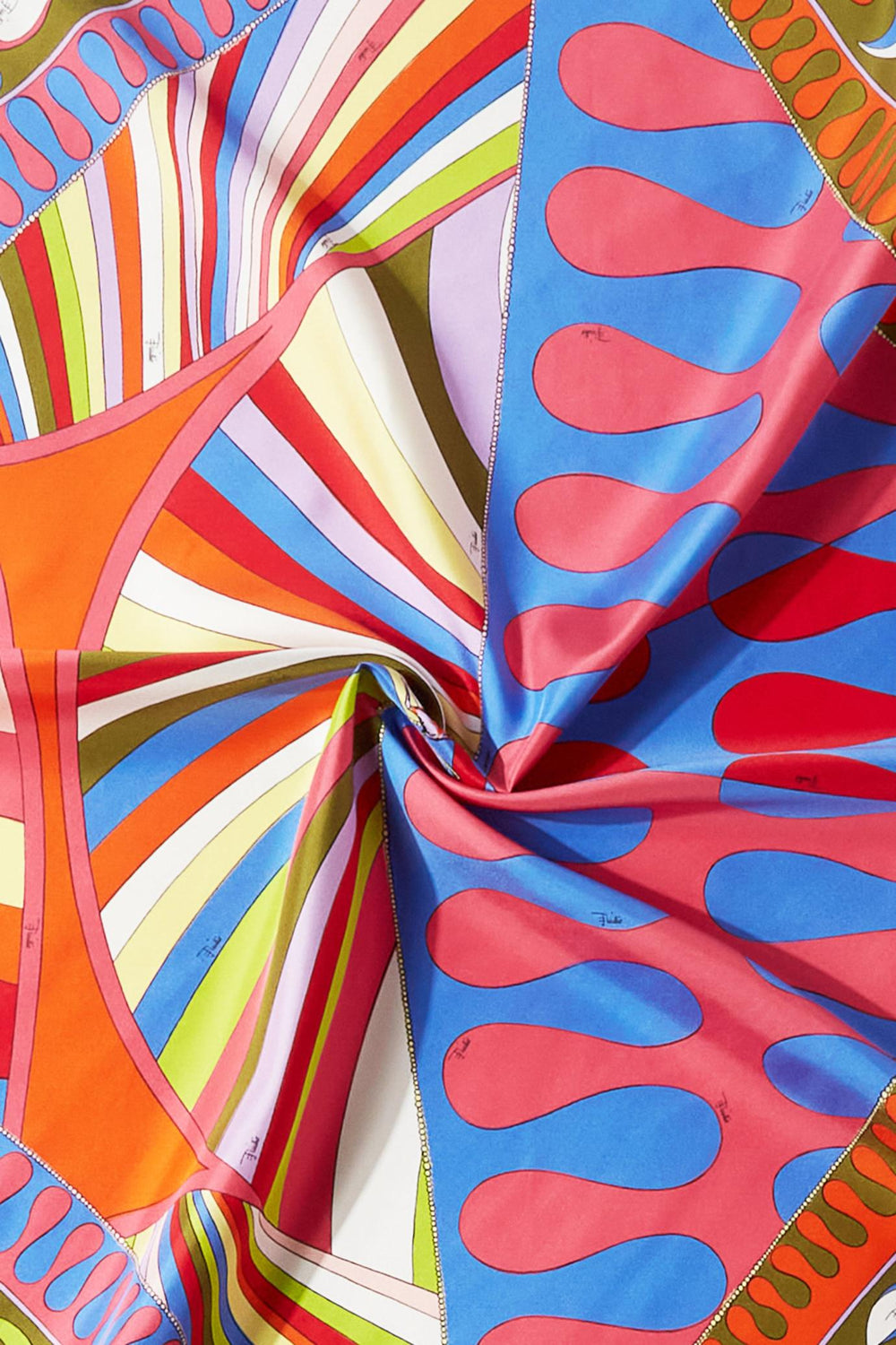 PUCCI Silks | Women Iride And Leocorno-Print Large Silk-Twill Carré