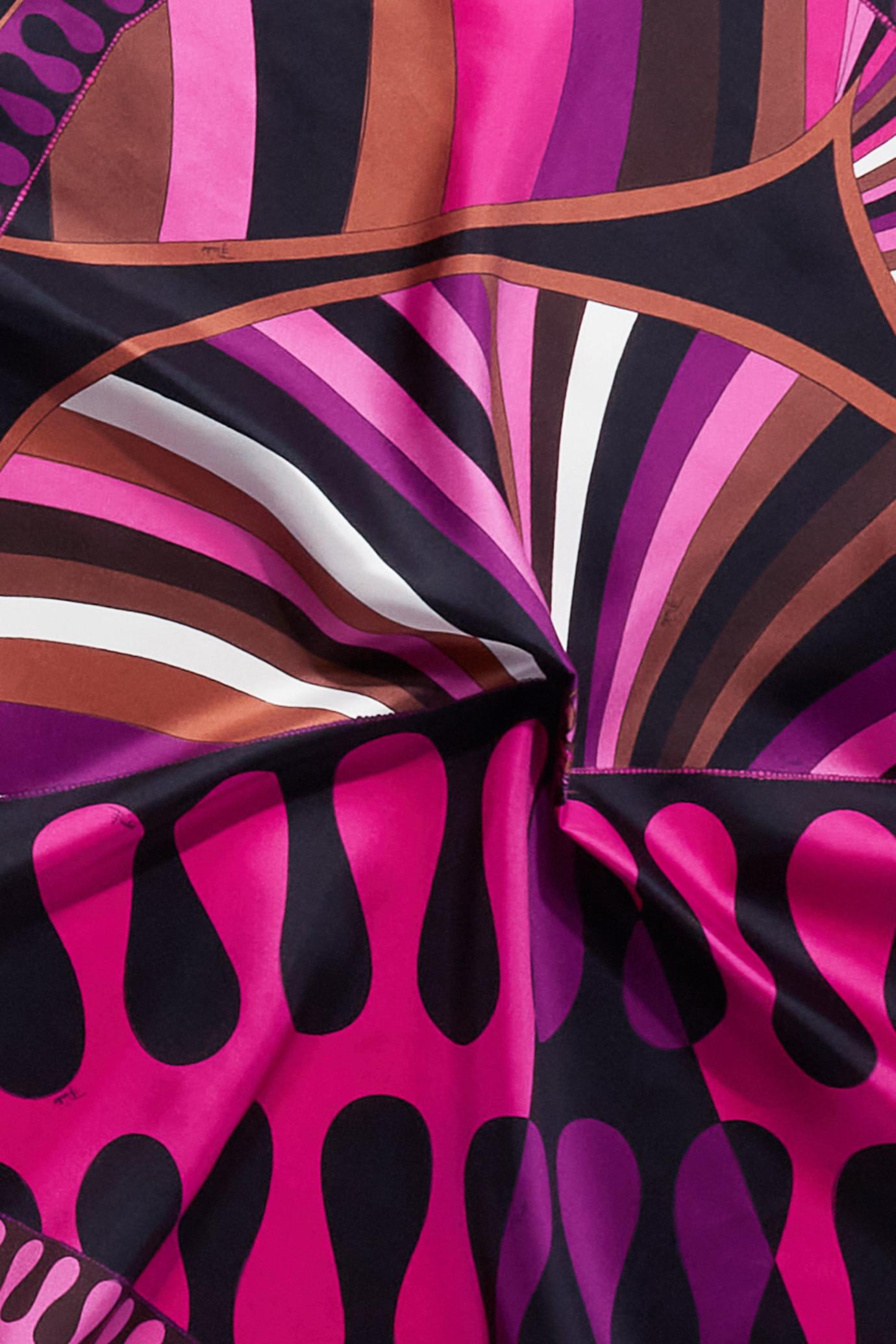 PUCCI Silks | Women Iride And Leocorno-Print Large Silk-Twill Carré