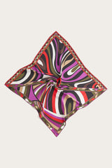 PUCCI Silks | Women Iride And Marmo-Print Large Silk-Twill Carré