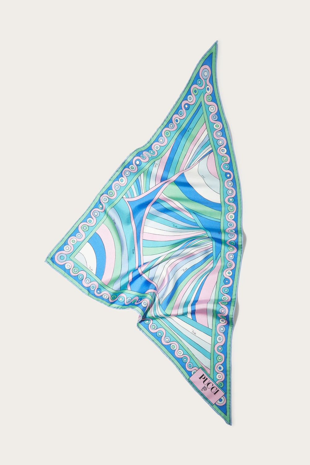 PUCCI Silks | Women Iride And Onde-Print Large Silk-Twill Scarf
