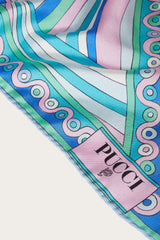 PUCCI Silks | Women Iride And Onde-Print Large Silk-Twill Scarf