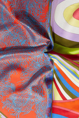 PUCCI Silks | Women Iride And Struzzo-Print Large Silk-Twill Carré