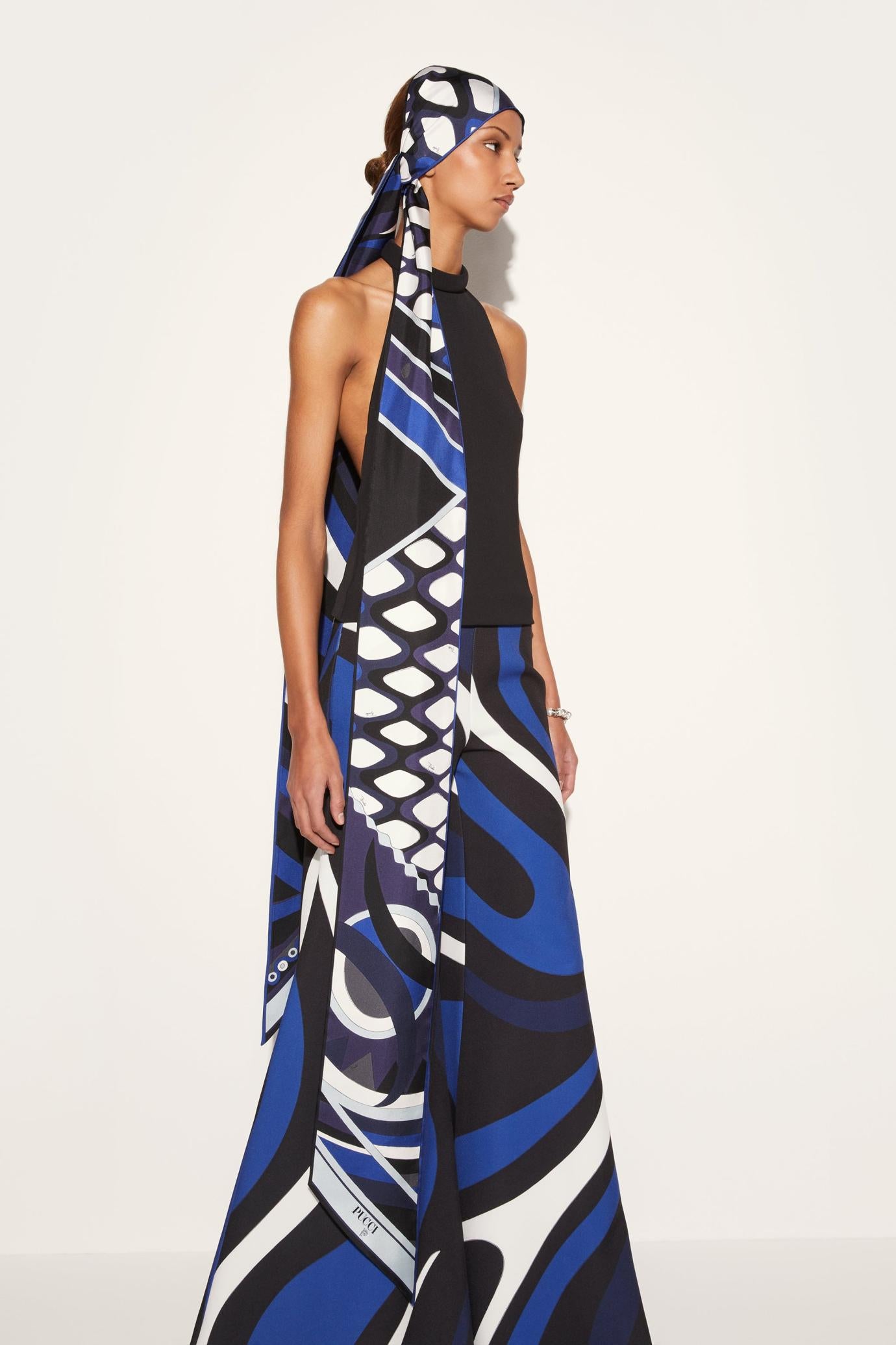 PUCCI Silks | Women Iride And Vivara-Print Silk-Twill Maxi Scarf