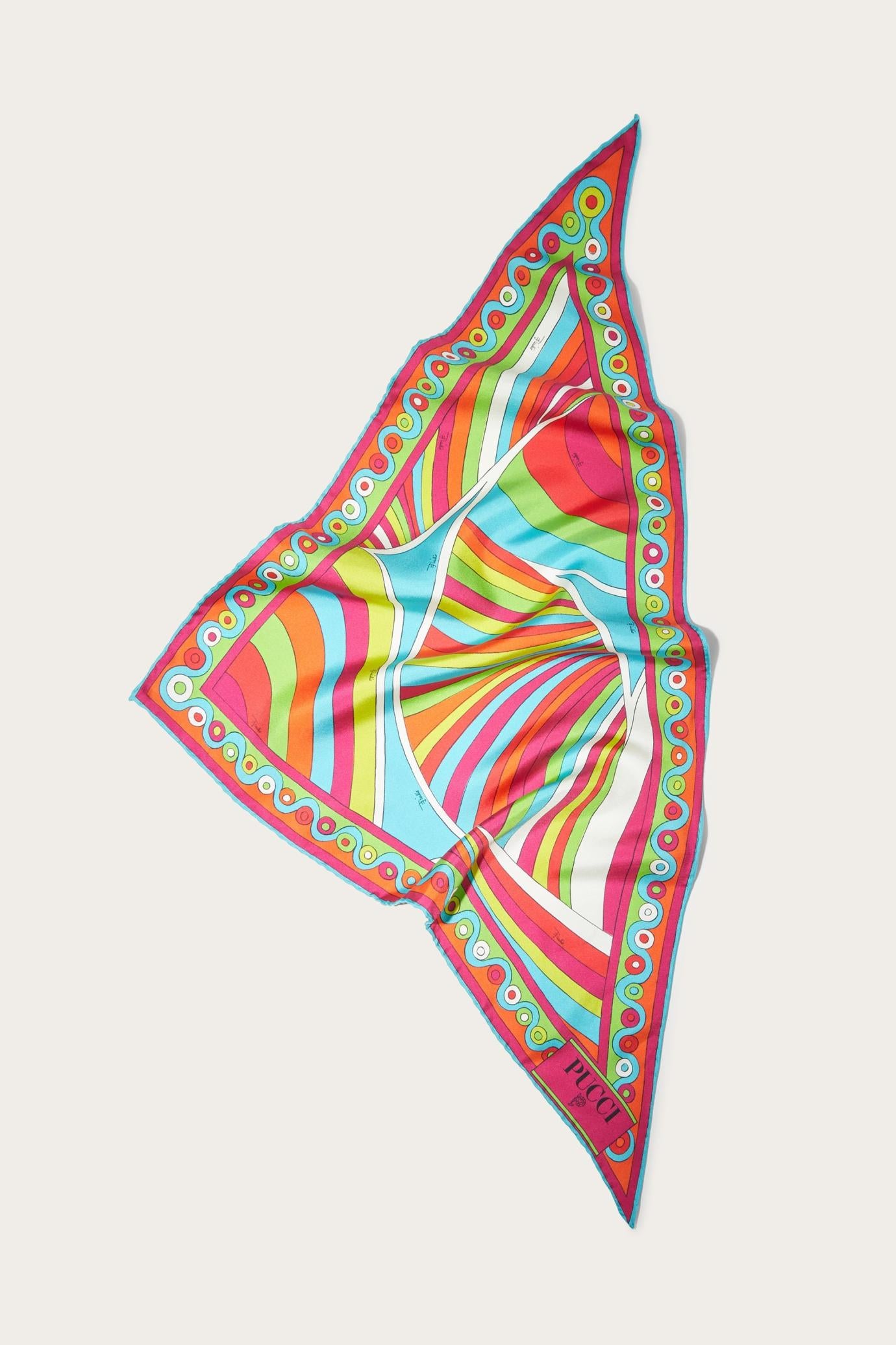 PUCCI Silks | Women Iride-Print Silk-Twill Scarf