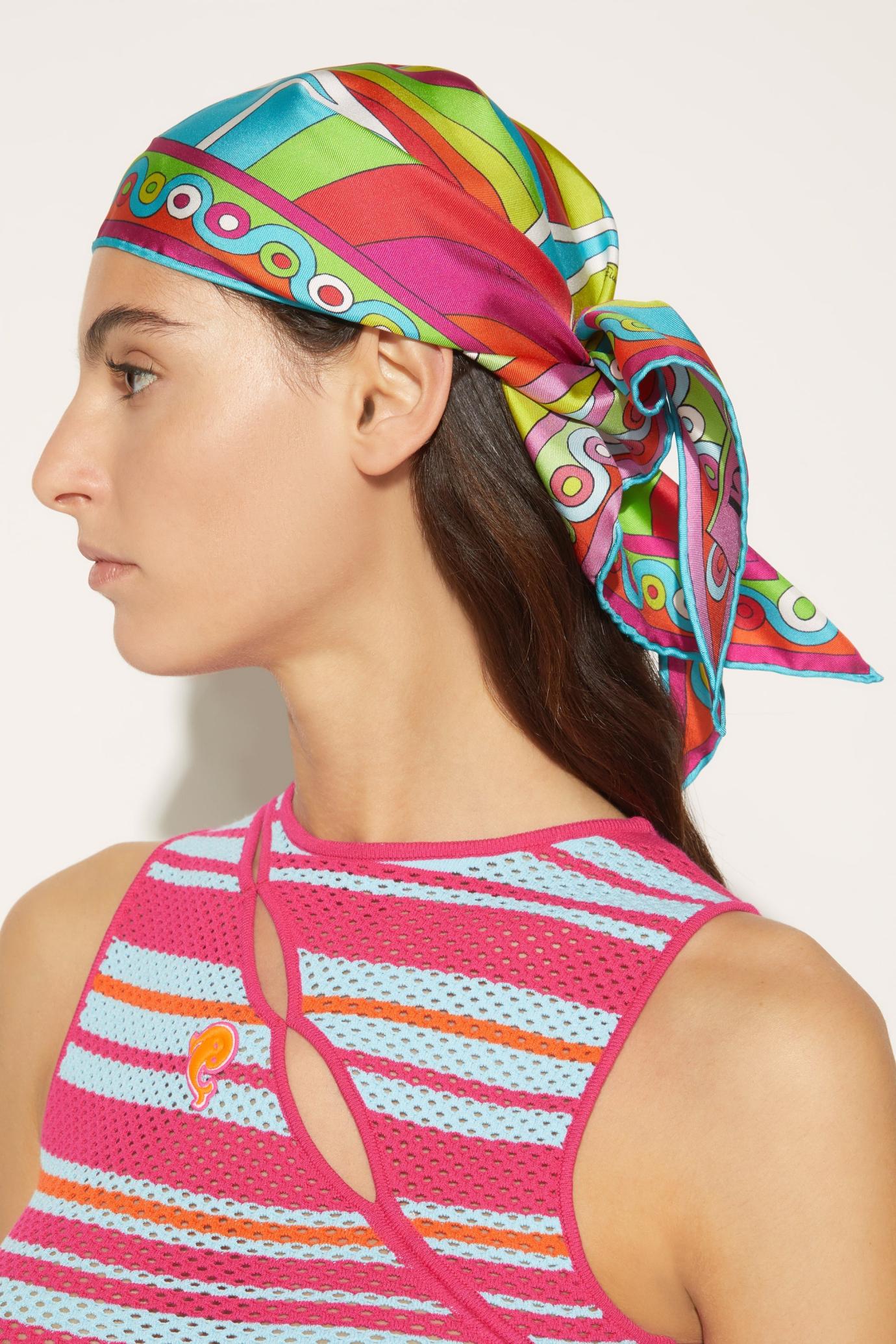 PUCCI Silks | Women Iride-Print Silk-Twill Scarf