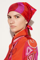 PUCCI Silks | Women Iride-Print Small Silk-Twill Carré