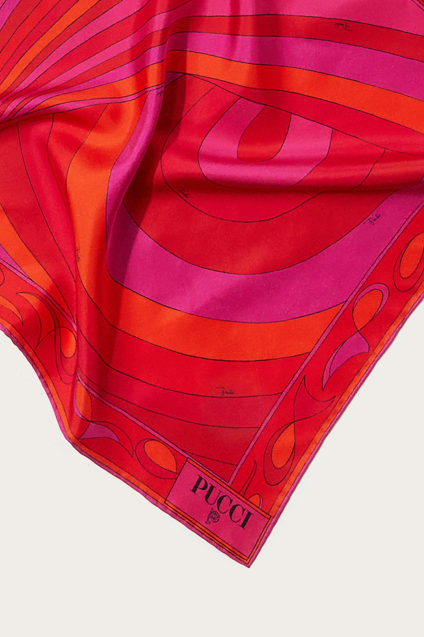 PUCCI Silks | Women Iride-Print Small Silk-Twill Carré